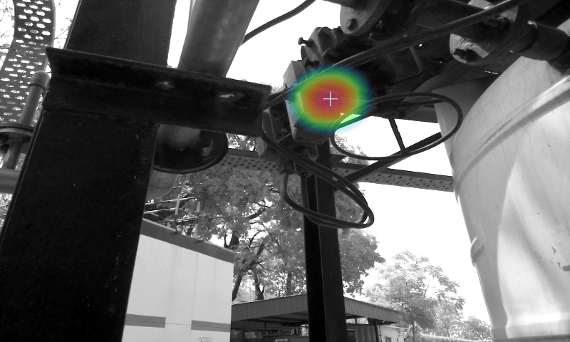 Air leak detected in compressed air pipeline