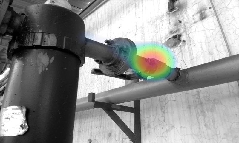 Equipment air leak with ultrasonic detection
